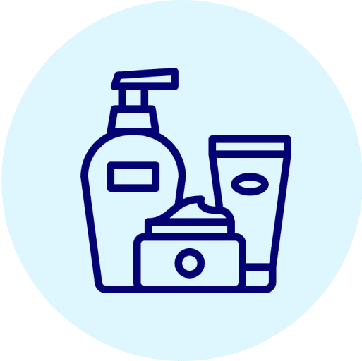 icon of skincare products